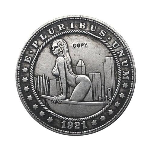 Hobo Nickel 1921-D USA Morgan Dollar COIN COPY Type 127