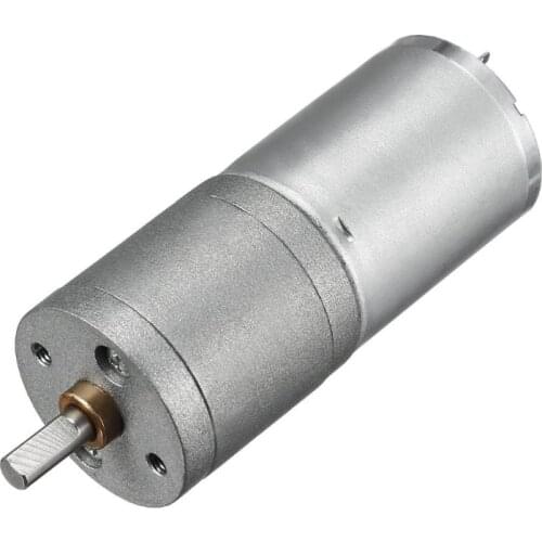 JGA25-370 DC 6V 12V 24V Geared Motor Electric Gear Motor High Torque 5/10/15/30/60/100/150/200/300/400/500/1000/1200 RPM