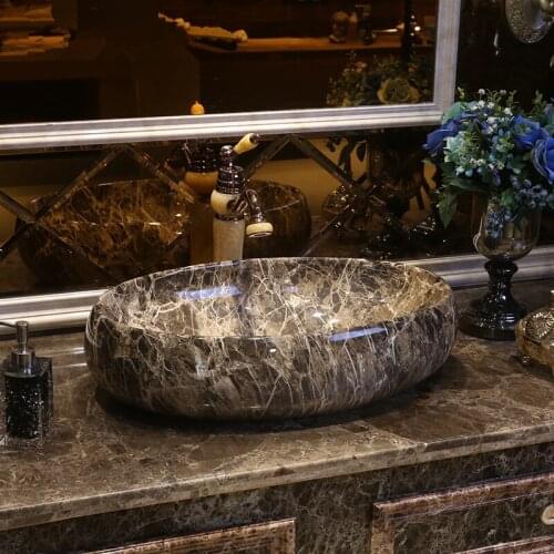 Jingdezhen ceramic sink wash basin Ceramic Counter Top Wash Basin Bathroom Sinks sink oval