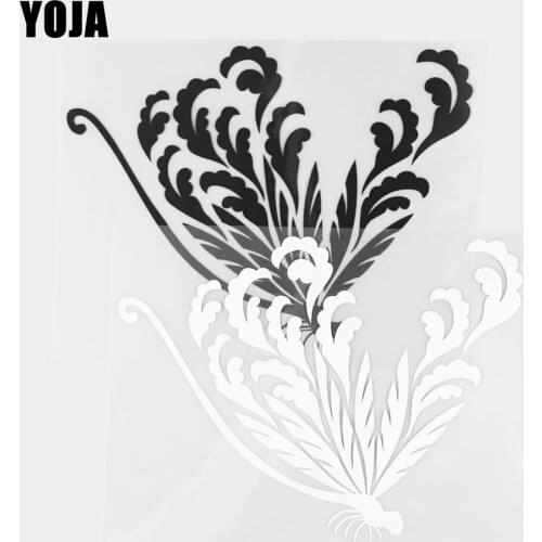 YOJA 17.9×13.1CM Handsome Dragonfly Vinyl Decal Car Stickers Cartoon Animals Black/Silver 19C-0373