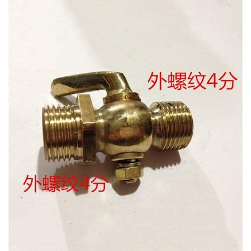 1/4" 3/8" 1/2" BSP Male Brass Drain Petcock Shut Off Valve Water Fuel Gas Oil