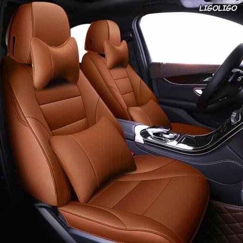 LIGOLIGO Custom Leather car seat cover For MINI COOPER MINI ONE PACEMAN CLUBMAN COUNTRYMAN COUPE Automobiles Seat Covers cars