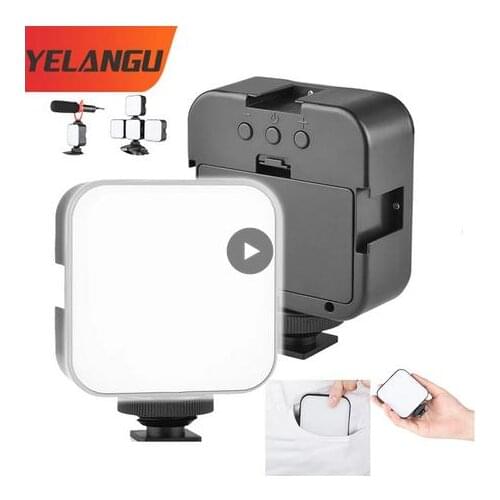 Mini LED Video Photography Studio Fill Light Hoop 49 Lamp 6500K 5W Record for DSLR Camera Smartphone to Make Vlogging Tiktok