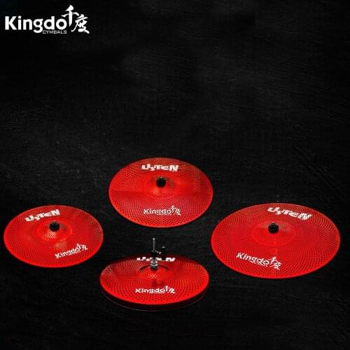Kingdo color high quality low volume cymbals set