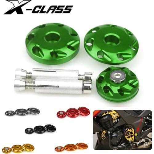 Z1000 Motorcycle Fairing Frame Hole Cover Screws Bolts Caps CNC Aluminum Accessories For Kawasaki Z1000 Z1000SX NINJA 1000