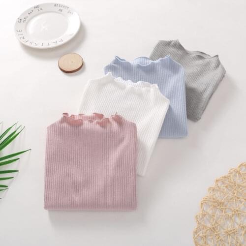 Solid Stripe Baby Girls Blouse Autumn Spring Kids Shirt for toddler long sleeve blouses children clothing Girl tops infant 80130