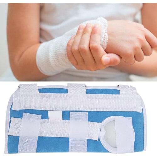 Postoperative Fixation Belt Wrist Support Breathable Splint Wrist Sprain Fracture Correction Recovery Brace Left Hand Blue S