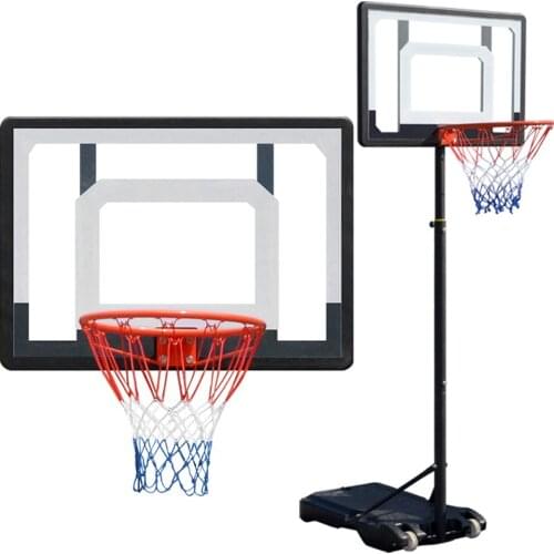 Professional Adults Kids Indoor Mobile Basketball Stand Hoop Outdoor Sports Adjustable Shooting Rack Basket Rim Backboard Gear
