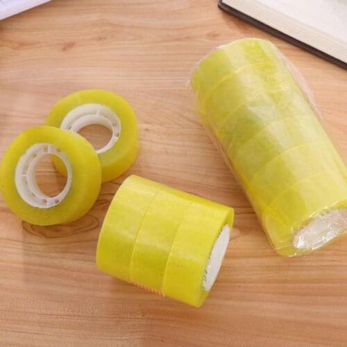 18mm*20m/Toll Transparent Adhesive Tape Pack Tools Stationery Office School Supplies Packing Present Flower