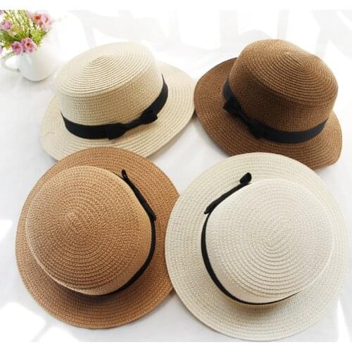 New Summer Hats for Women Parent-child Beach Hat Sun Straw Sombreros De Sol Chapeau Paille Gorro Cappelli Da Sole Kids Cap Caps