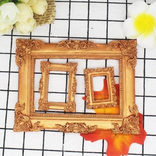 Silicone molds, sugar molds, chocolate molds, lace molds, retro molds, 3 mirror frames, P1087