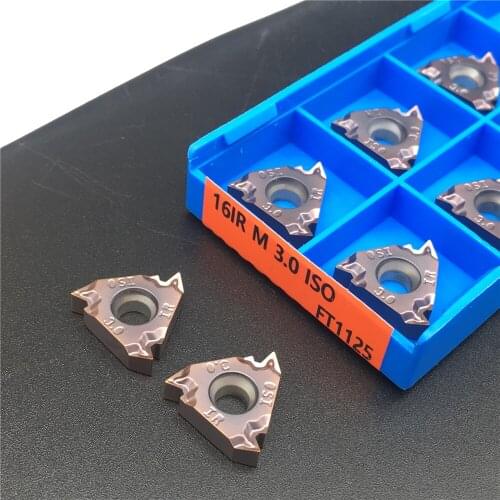 16IR M 3.0 ISO FT1125 Carbide Inserts Transmission Internal Thread 16IR Processing Threading Inserts Cutting Tool Turning Tools