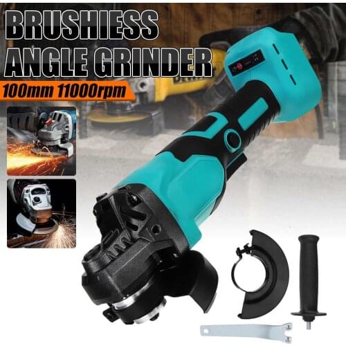 BLMIATKO 800W 100mm Brushless Cordless Angle Grinder Variable Speed Power Tool Grinding Machine Polisher For Makita 18V Battery