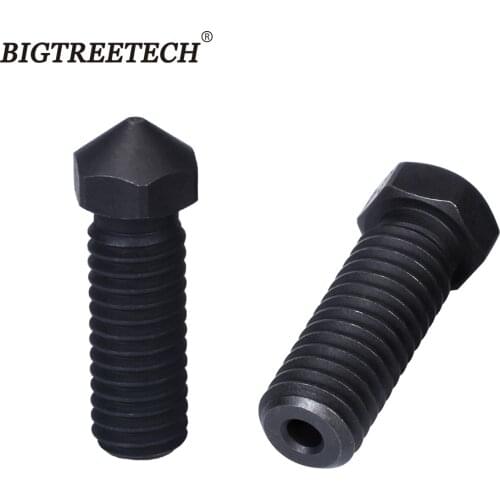 High Quality Hardened Steel Volcano Nozzle PEI PEEK Carbon Fiber Filament 3D Printer Parts for E3D Volcano Hotend Extruder