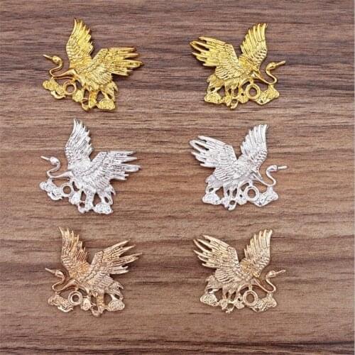 SIXTY TOWFISH 1 Pairs Jewelry Accessories Alloy 41*38 mm Phoenix