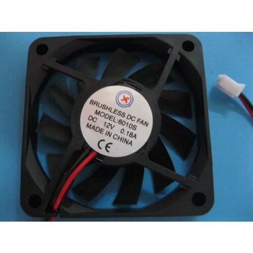 10 Pcs Brushless DC Cooling Fan 12V 6010S 11 Blades 2wires 60x60x10mm