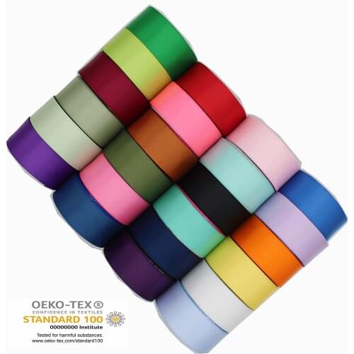 10 Yards/Lot Double Faced Satin Ribbon For DIY Hairbow Wedding Gift Packaging Cloth Accessories 3/8" 1" 1-1/2" Inch 6 25 38 MM