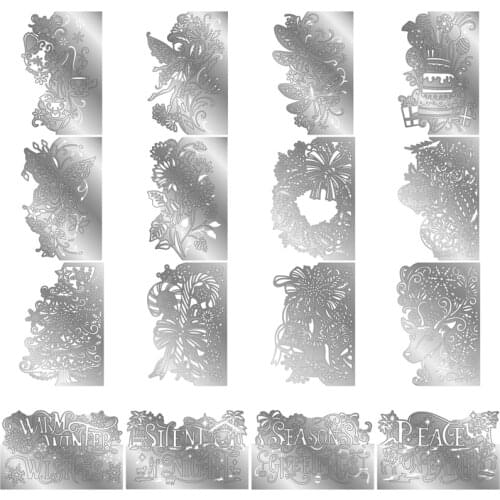 2021 AliliArts Metal Cutting Dies 18pc Edges diy Scrapbooking Photo Album Decorative Embossing PaperCard Crafts Die