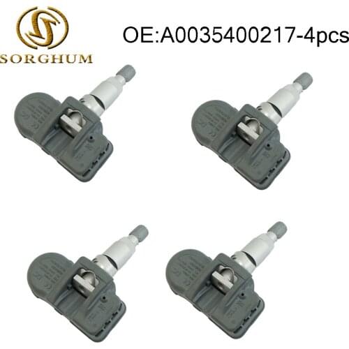 4pcs Tire Pressure Sensor For Mercedes-Benz C350 C63 E350 A0035400217