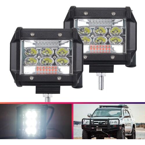 60W Car LED Work Light Bar spotlight Flash Driving Lamp For 4x4 offroad accessories 4WD SUV ATV Tractor Trucks Excavator 12V 24V