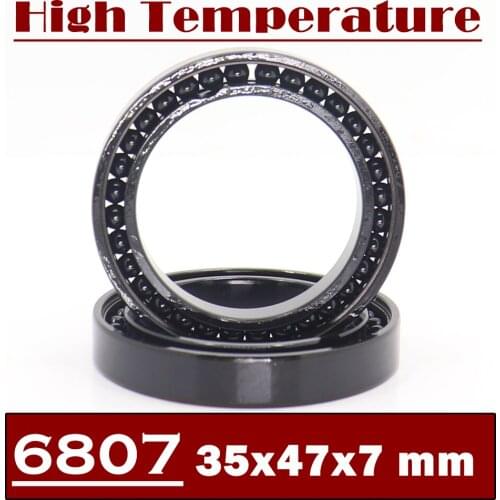 6807 High Temperature Bearing 35*47*7 mm ( 2 Pcs ) 500 Degrees Celsius Thin Section Bearings Full Ball Bearing