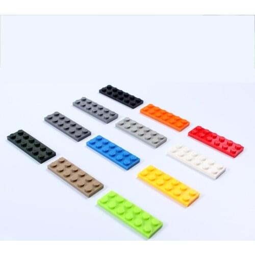 50Pcs 2X6 Plate Short Bricks DIY Enlighten Building Blocks Compatible With Legoed Toys For Kids Gifts 3795 Assembles Particles