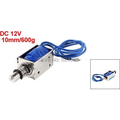 600g 6N Lift 10mm Stroke Open Frame Push Pull Type Electromagnet Electromagnetic Solenoid 12V DC 300mA