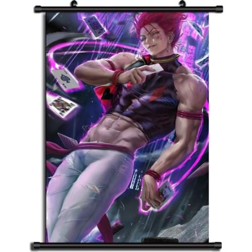 Hunter x Hunter Hisoka Morow Anime Fabric Colth Wall Scroll Poster Home Decor Cosplay Uncensored