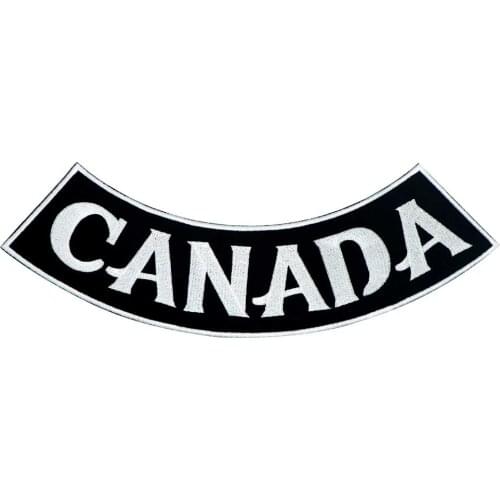CANADA NOMADS Rocker Patch Embroidered Iron-on Backing Applique Sewing Label Clothes Apparel Accessories Badge