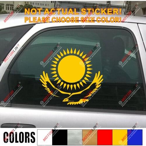 Kazakhstan Eagle Flag Kazakhstan Decal Sticker Car Vinyl pick size color