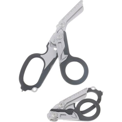 Multifunctional Fine Emergency Shears Emergency Response Scissors with Cutter and Glass Breaker Black Safety Hammer with Cutter