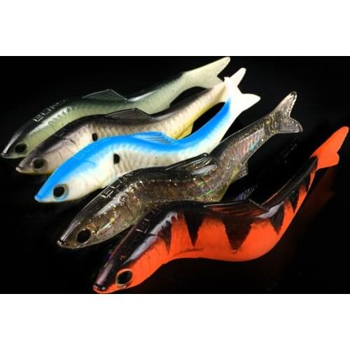 Soft bait fishing gear containing aluminum 13cm/12.7g simulated Lures artificial bait bionic trolling swimbait whopper plopper