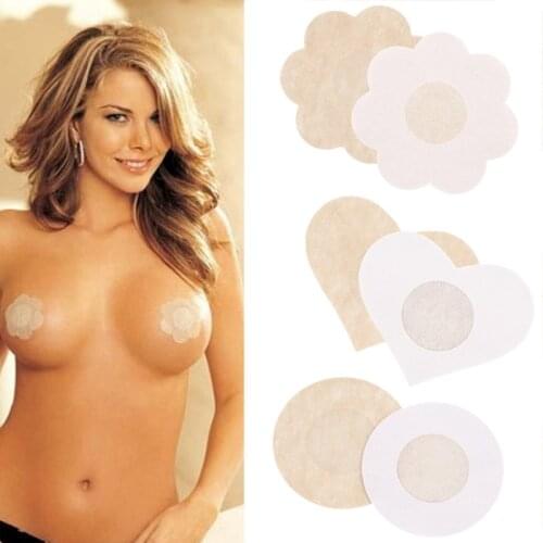 5 Pairs Womens Invisible Breast Lift Tape Overlays on Bra Nipple Stickers Chest Stickers Adhesivo Bra Nipple Covers Accessories