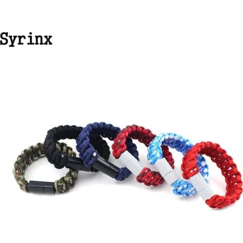 Top Outdoor Braided Camouflage Micro USB Bracelet Charger Data Charging Cable Sync Cord For iPhone 6s X XS 7 Android Phone Cable