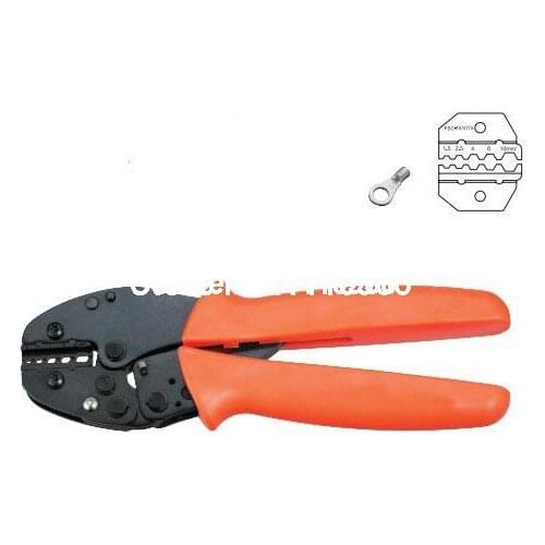 Non-Insulated Wire Terminals Plier Crimper 1.5,2.5,4,6,10mm2 AWG 16-8 FSC-1510TX