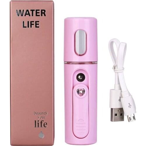 Facial Steamer Nano Steamer Handy Mister Facial Mist Spray Moisture Face Sprayer Rechargeable Mini USB Charging Facial Spa