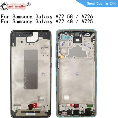 Middle Frame For Samsung Galaxy A72 5G SM-A726B SM-A726B/DS Housing Cover Bezel Plate Faceplate