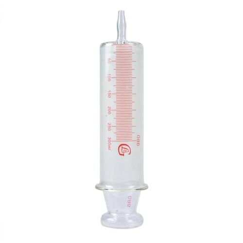 150ml/200ml/250ml/300ml/500ml/1000ml All Glass Syringes Large sausage device Glass sample extractor Glass Injector large caliber