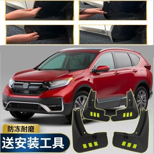 High-quality 4pcs ABS Front & Rear Fender for Honda CR-V 2021 Car Mud Flaps Splash Guard Mudguard Mudflaps Accessories