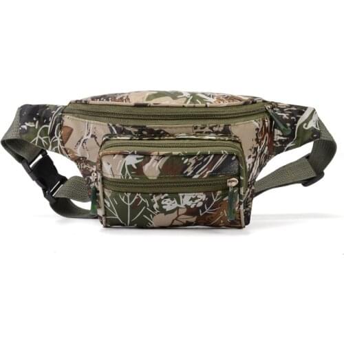 High Quality Practical Camouflage Fanny Pack Waist Bag Bananka Waterproof Antitheft Men Women Walking Mountaineering Belly Band