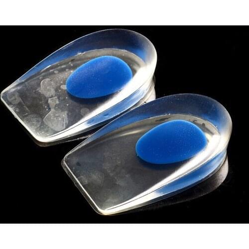 1 Pair Men Women Silicon Gel heel Cushion insoles Soles Relieve Foot Pain Protectors Spur Support Shoe Pad High Heel Inserts