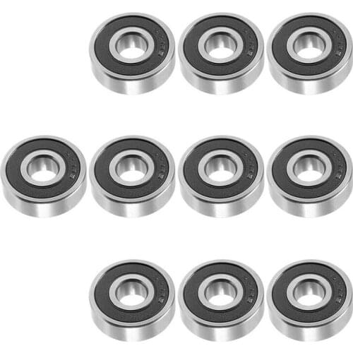 10Pcs 629RS 9Mmx26mmx8mm Double Sealed Miniature Deep Groove Ball Bearing