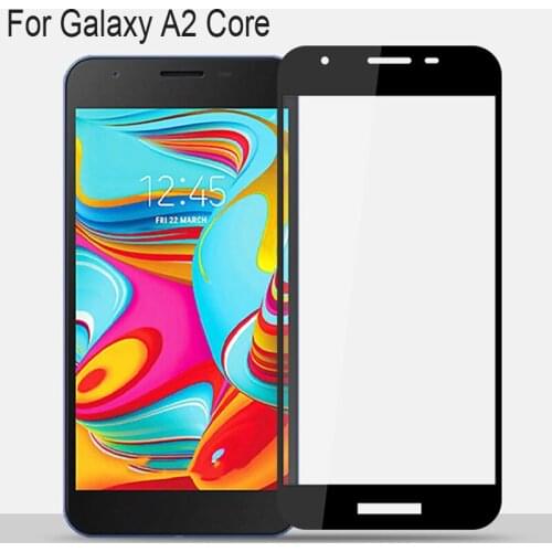 2PCS Full Curved Screen Protector For Samsung Galaxy A2 Core Full Cover Tempered Glass For Galaxy A 2 Core Protective Flim