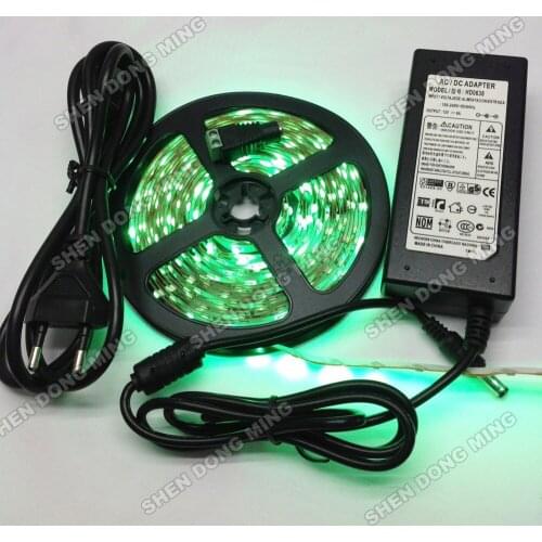 20 set factory price Single color LED Strip Light 3528 Waterproof IP65 5M 300/LEDs 12V + Power Supply living room Led Lighting