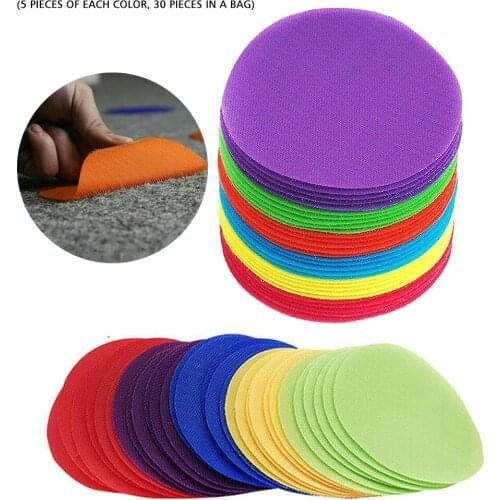 30pcs/set 4 inch Mark Its Sitting Carpet Spots to Educate Rug Circles Marker Dots for Preschool Kindergarten Elementary Teacher