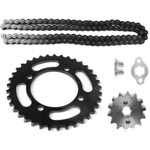 420 Chain 37T Rear & 14T Front Sprocket for SSR Coolster Taotao Pit Bike 70cc 90cc 110cc 125cc ATV 4 Wheeler Gokart Dirt Bike