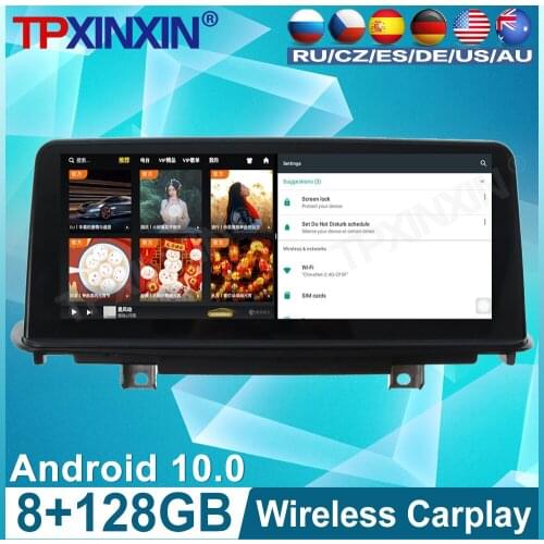 128G For BMW X3 X4 2014 - 2018 NBT Android 10 Car Radio Tape Recorder Multimedia Player GPS Navigation 10.25'' Touch HD Screen
