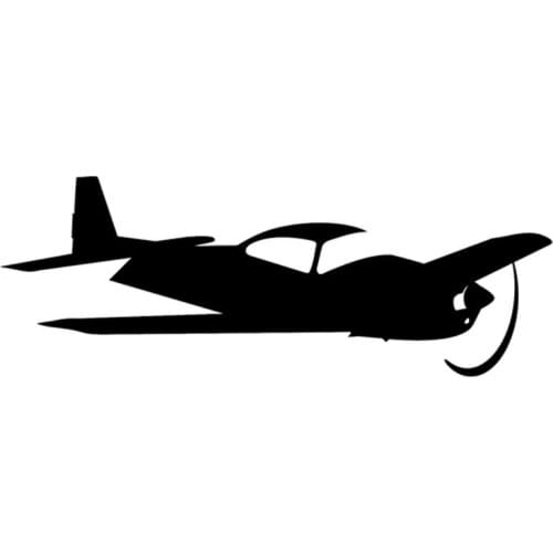 17cm*6cm Navier Weng Airplane Fashion Car Sticker Car Accessories Decal Black/Silver S3-4705