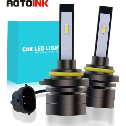 2PCS 9005/HB3 H4 HB2 9003 H8 H9 H11 H7 H27 Car LED Headlight Bulbs 60W CSP Super Mini Fog Light Headlamp12V 8000LM C