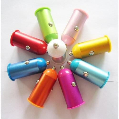 Mini Single Port Car Charge 2.1A Mini Car Charger for IPhone 6 7 8 Plus X Fast Phone Charger for Samsung S9 S10 Plus 30pcs/lot